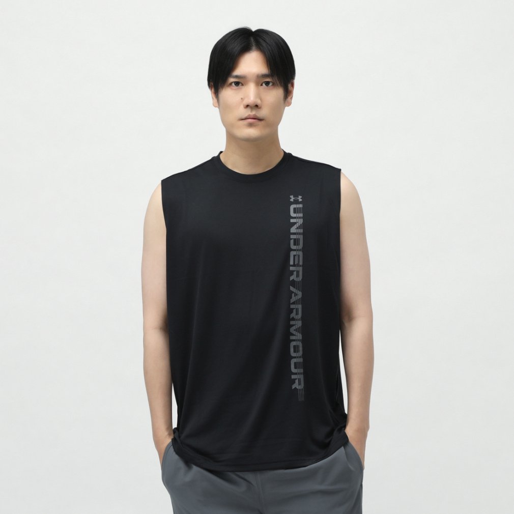 UAテック ワードマーク スリーブレス シャツ