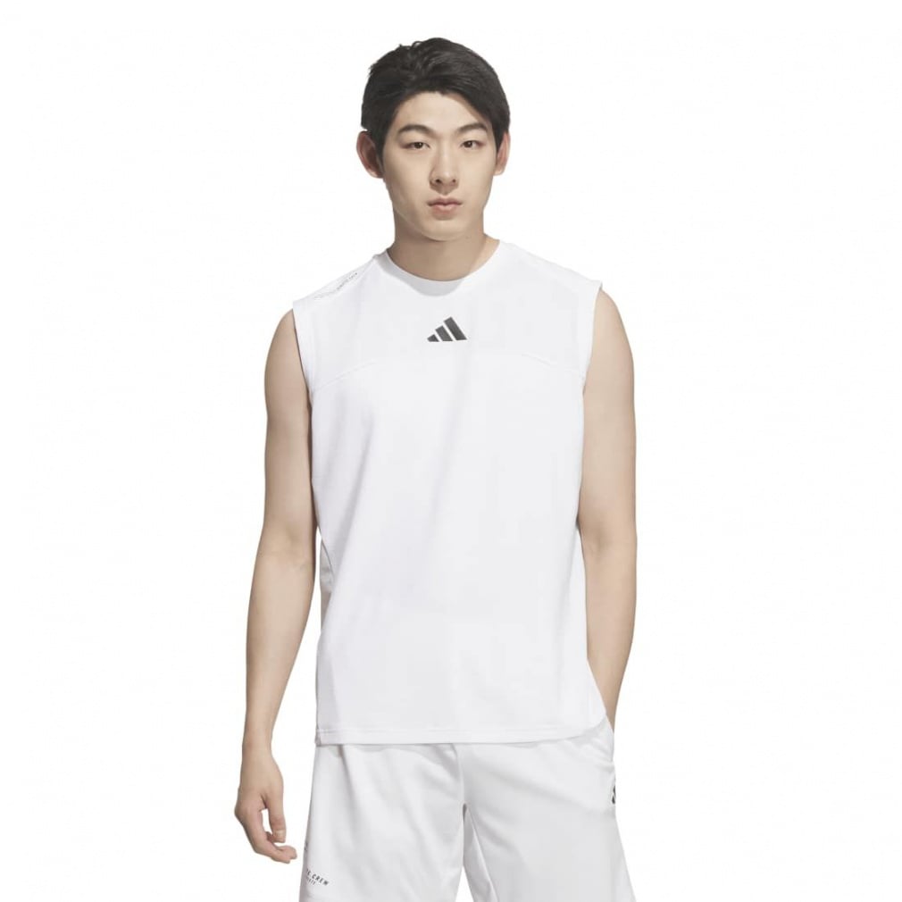 アディダスアダプテーション レギュラーフィット カラット ノースリーブ Tシャツ(ホワイト-S)