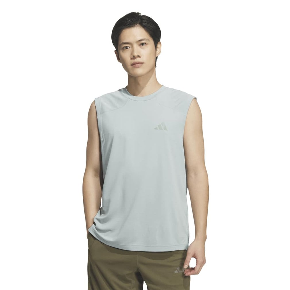 クール タッチ レギュラーフィット ステルス スリーバー ノースリーブ Tシャツ(スモークグリーン-S)