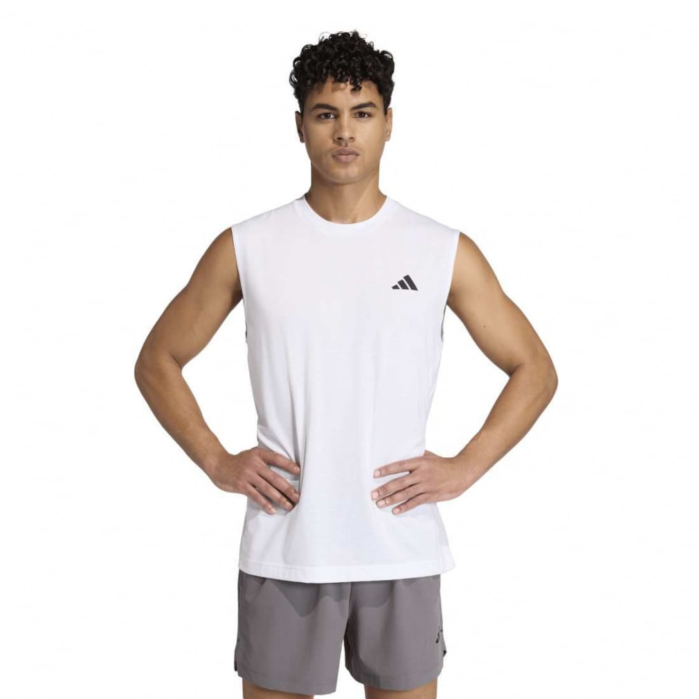 ワークアウト エッセンシャルズ フィールレディ ノースリーブ 半袖Tシャツ(ホワイト-S)