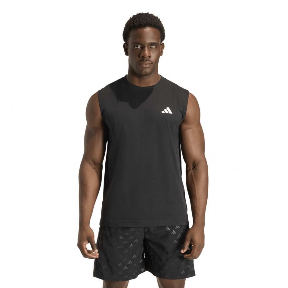 ワークアウト エッセンシャルズ フィールレディ ノースリーブ 半袖Tシャツ(ブラック-S)