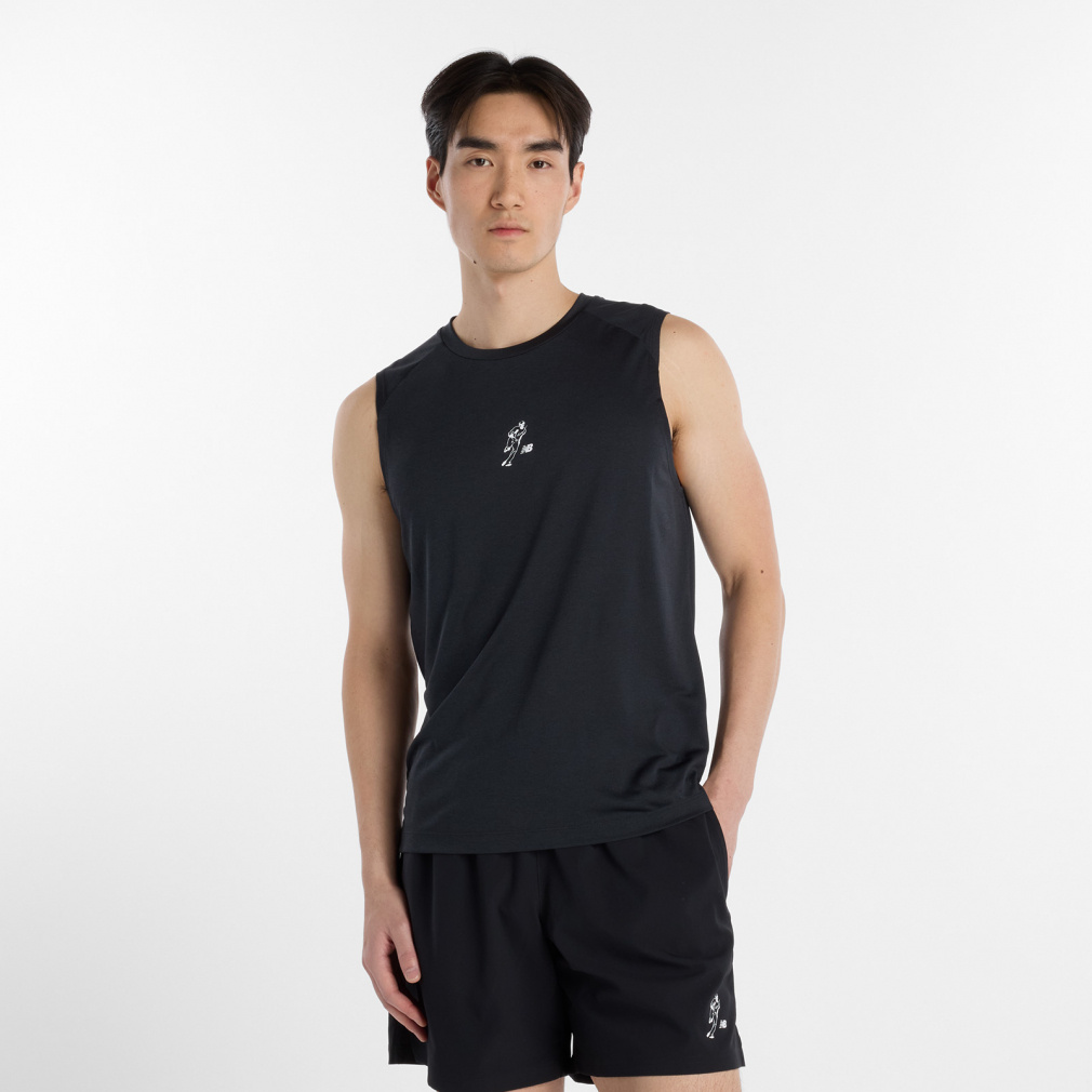 大谷翔平トレーニングスリーブレスT(ブラック-S)