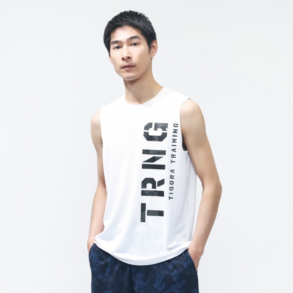 ドライメッシュノースリーブ(ホワイト-S)