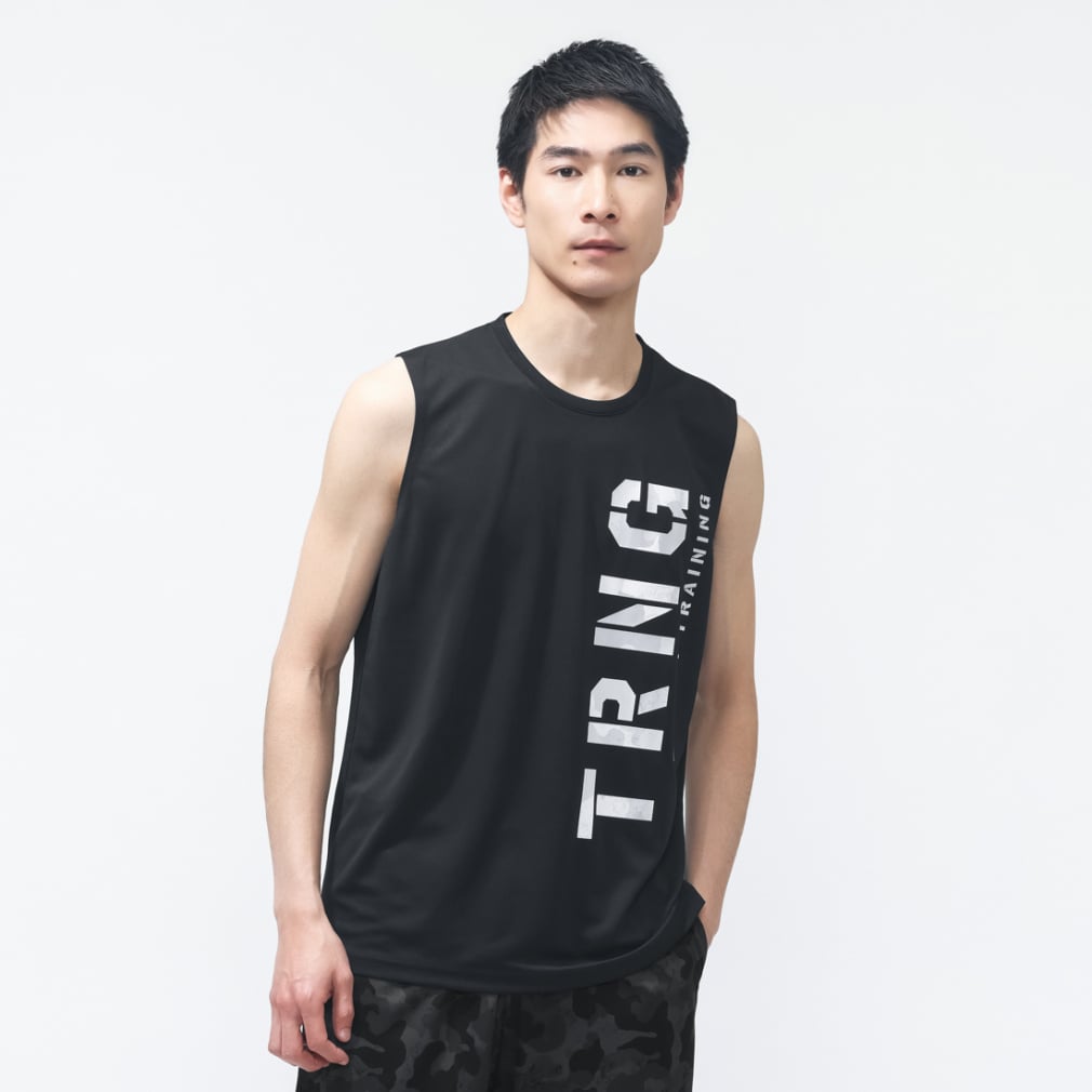 ドライメッシュノースリーブ(ブラック-S)