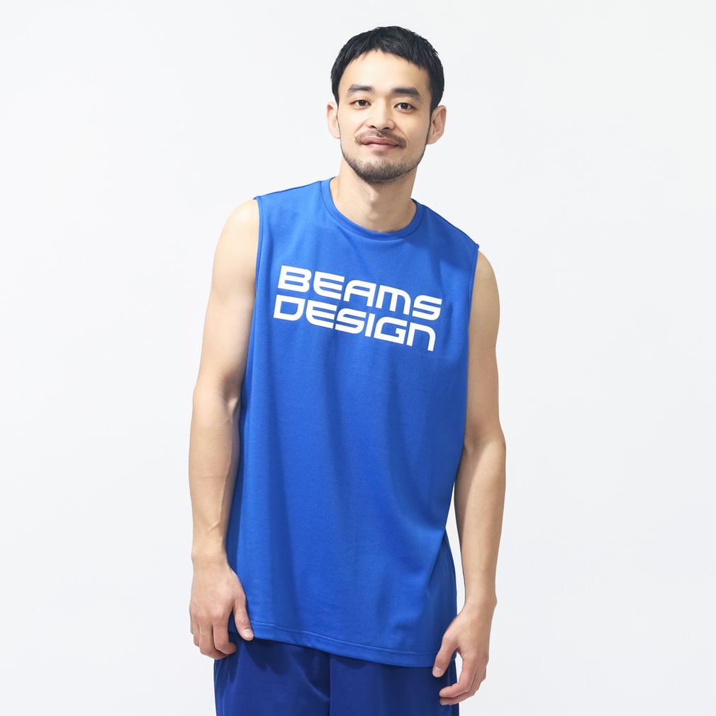 トレーニングノースリーブTシャツ(ロイヤルブルー-S)