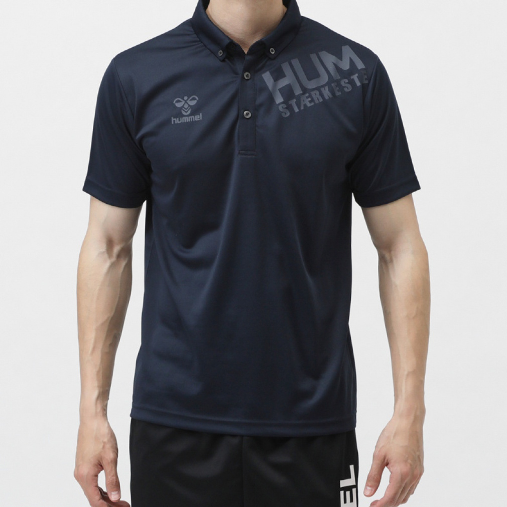 ポロシャツ(ネイビー-M)