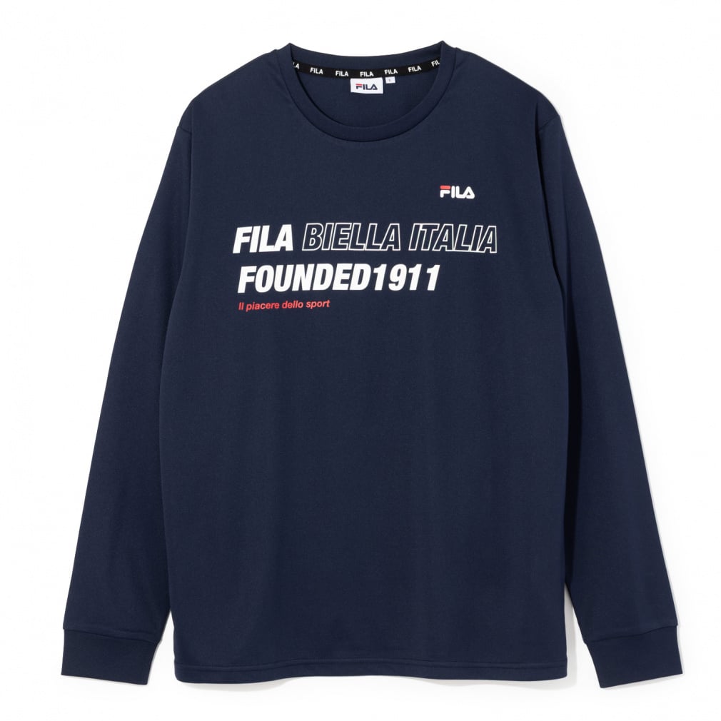フィラ メンズ 長袖 機能 Tシャツ 機能Tシャツ FM25FP825 スポーツ