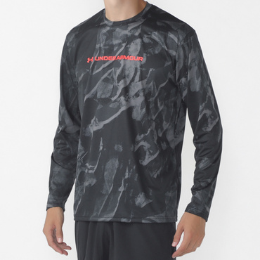 UAテック プリント ロングスリーブ Tシャツ