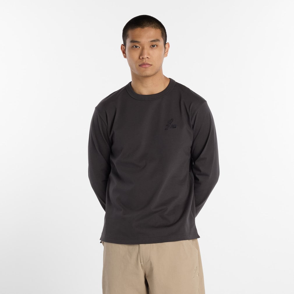 ヘビーオンス長袖Tシャツ 大谷翔平シグネチャー(ダークグレー-S)