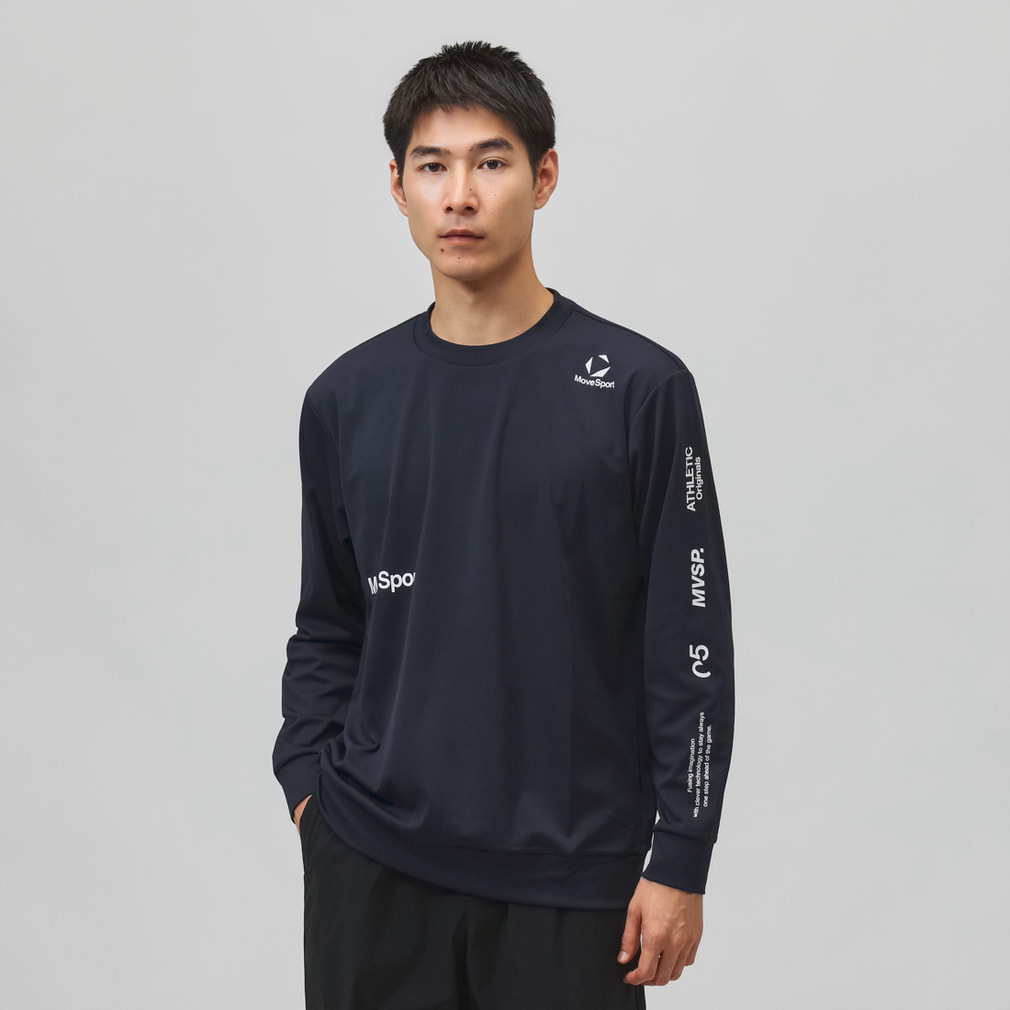 ムーブスポーツ メンズ 長袖 機能 Tシャツ ロングスリーブシャツ