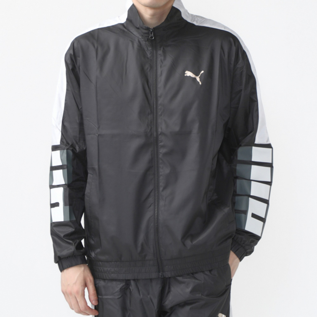 プーマ　トレーニングトレインエッジウーブン　セットアップ TRN EDGE ウラメッシュウーブンジャケット｜Alpen Online