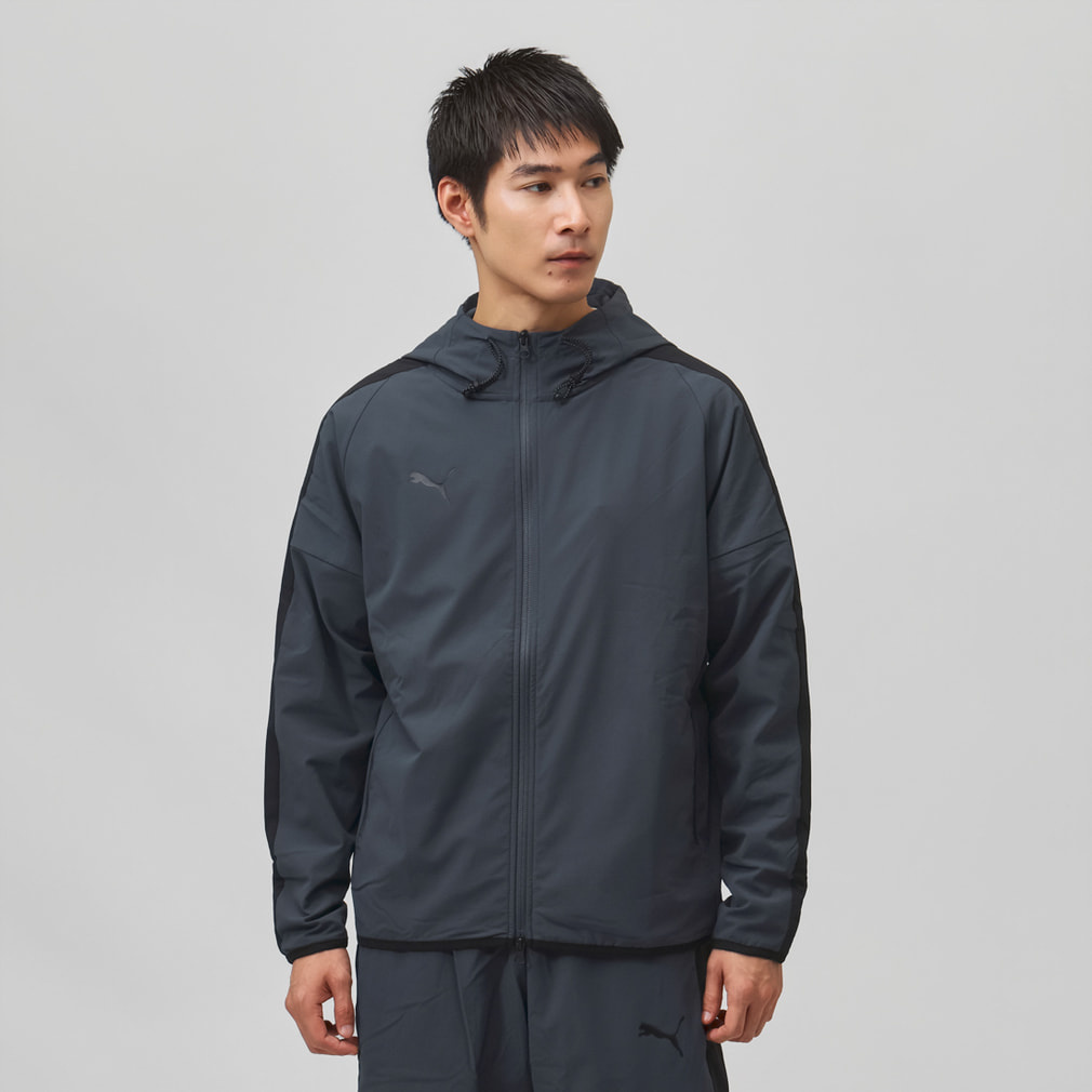 プーマ メンズ ウインドジャケット PUMA VOLTAGE WOVEN FLEECE MESH