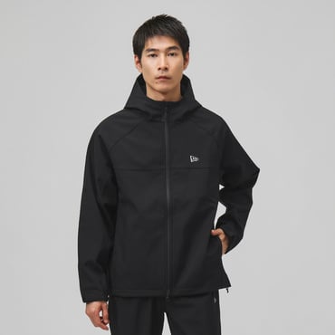 PA SHELL JKT VERTICAL LOGO BLK