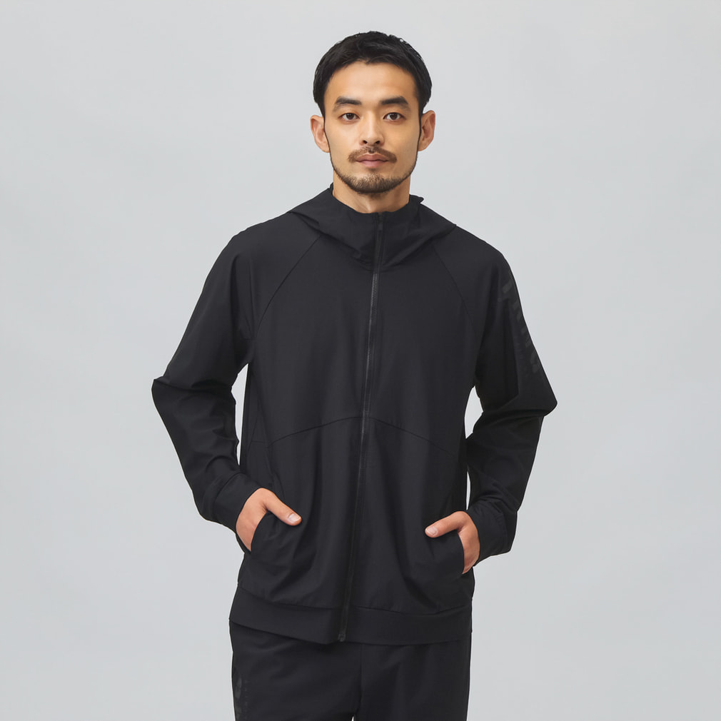 ティゴラ メンズ ウインドジャケット ドライストレッチフード