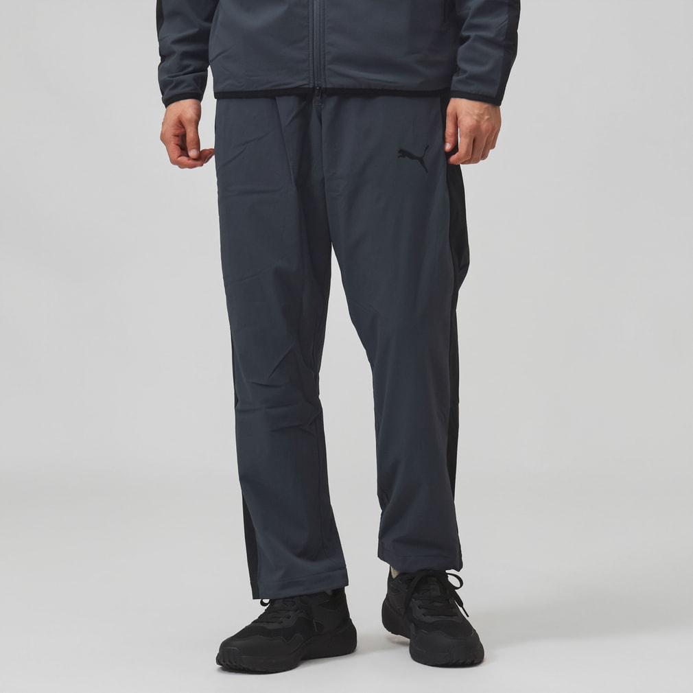 プーマ メンズ ウインドパンツ PUMA VOLTAGE WOVEN FLEECE MESH LINED