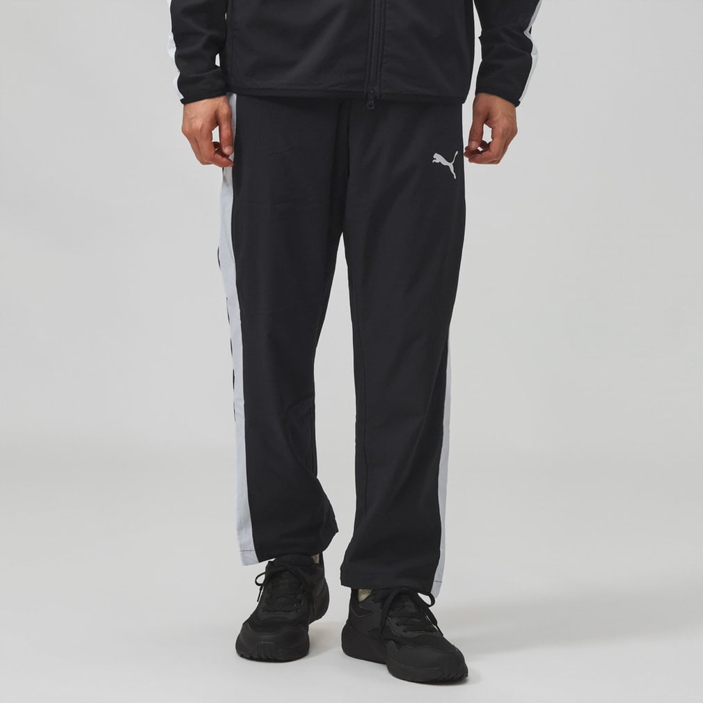 プーマ メンズ ウインドパンツ PUMA VOLTAGE WOVEN FLEECE MESH LINED