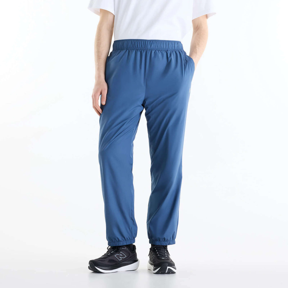 新品 ニューバランス ゴルフ ストレッチ 撥水 長袖 ジャケット 6 (XL)青 ニューバランス メンズ ウインドパンツ ウーブントラックパンツ 裏
