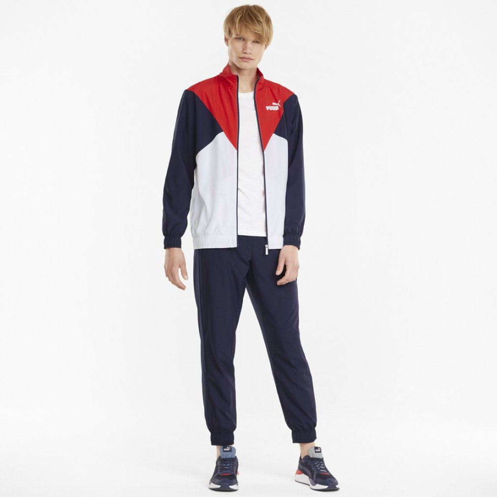 プーマ メンズ ウインド上下セット CB レトロ ウーブントレーニングスーツ 846463 スポーツウェア PUMA wi_cp