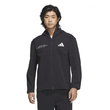 ADPTN アディダスアダプテーション レギュラーフィット テクスチャード ダブルニット フード付きトラックジャケット