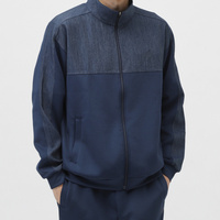 ニューバランス THE CITY メンズ ニットジャケット デニムコンビ