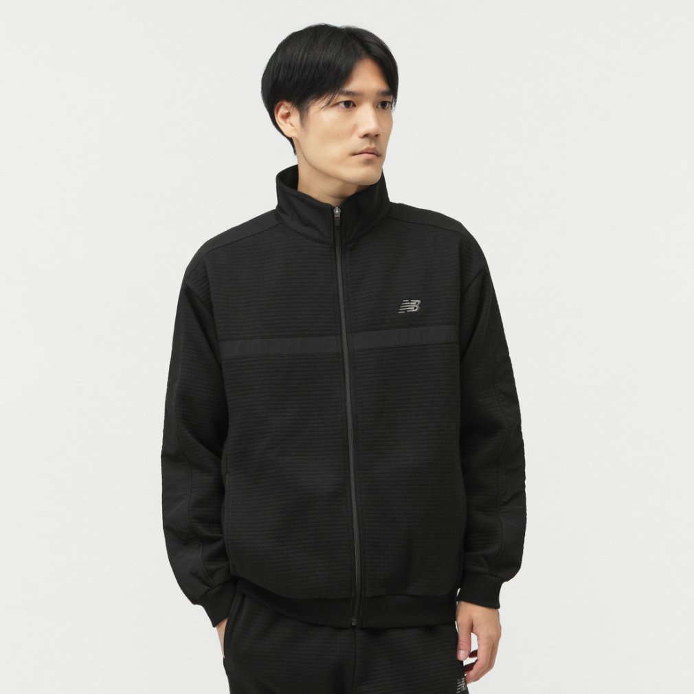 New Balance ブラック キルティングジャケット キルティングロングジャケット（ダウンジャケット/コート）｜New