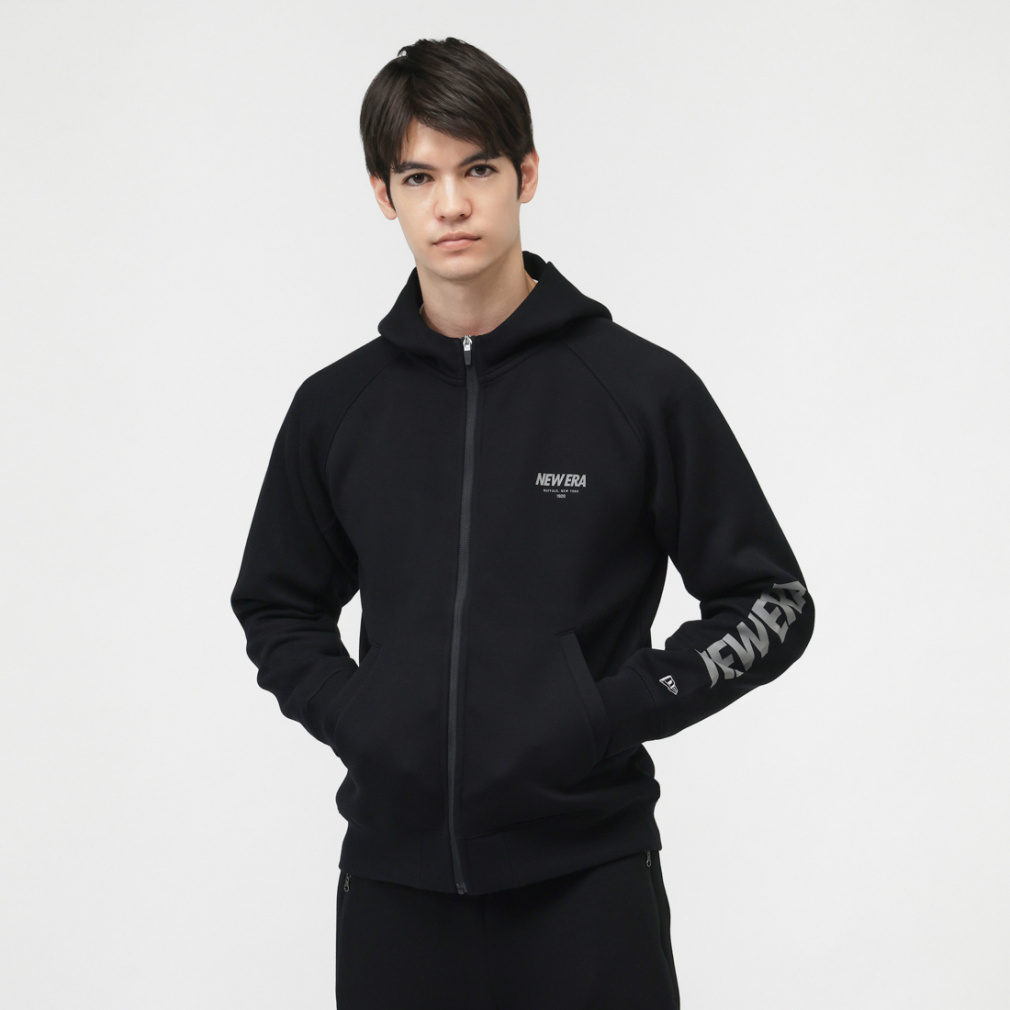 ニューエラ メンズ ニットジャケット TS FZ Hood 14674794 BK スポーツ