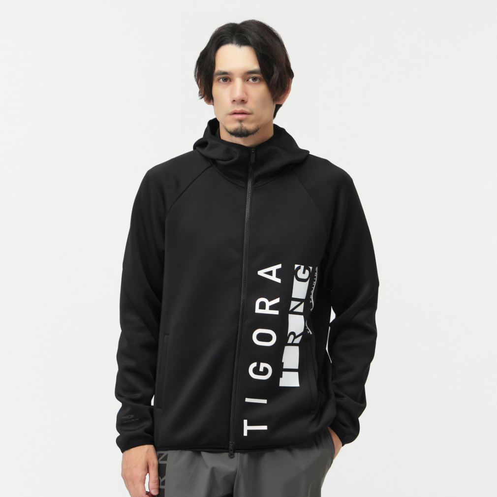ティゴラ メンズ ニットジャケット ストレッチテックスウェットジップ
