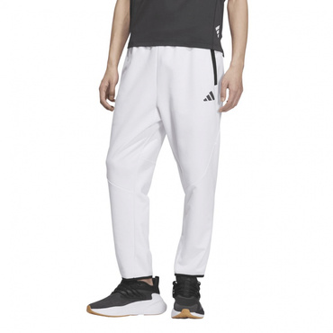 ADPTN アディダスアダプテーション レギュラーフィット テクスチャード ダブルニット アンクル丈 オープンヘムパンツ(ホワイト-S)