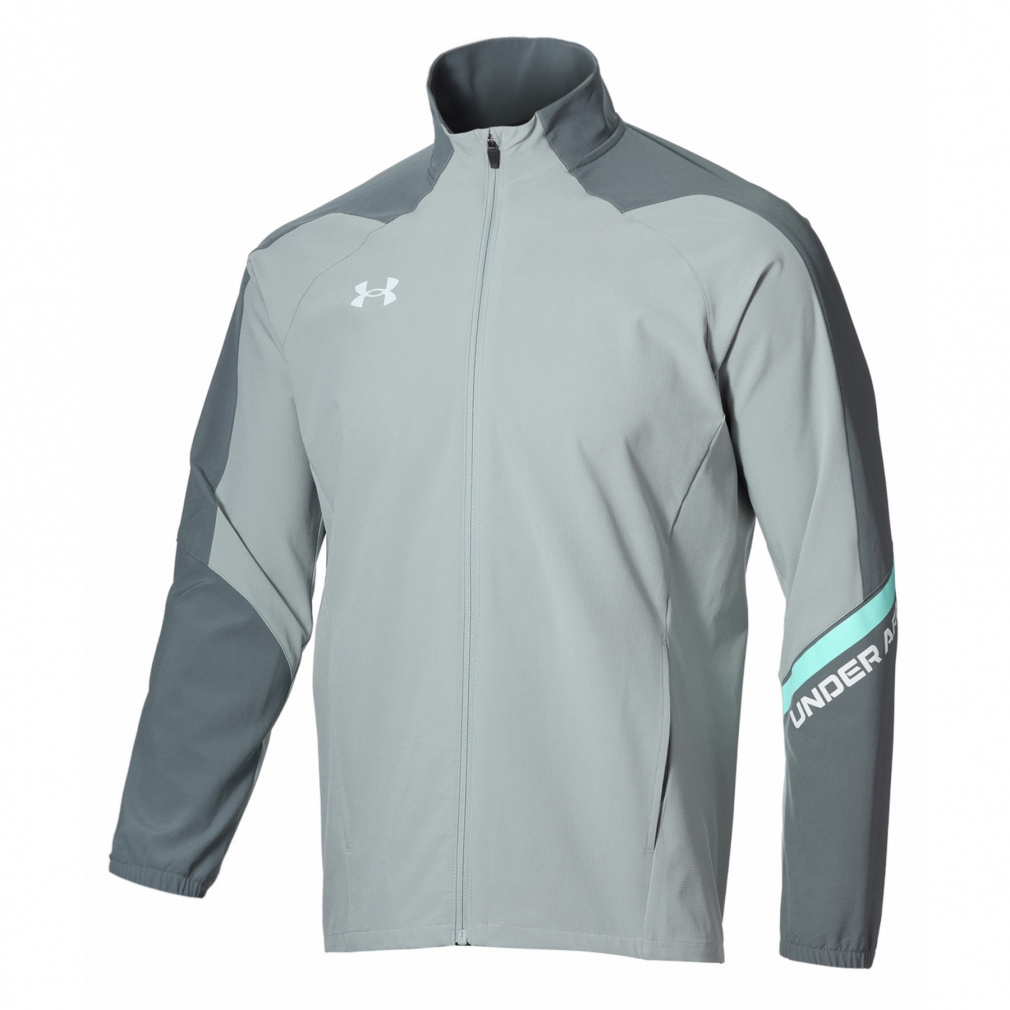 UAウーブン フルジップ ジャケット(ライトグレー-S)