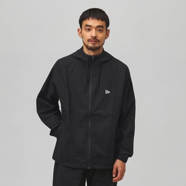 PA STRETCH WOVEN JKT BOX LOGO BLK