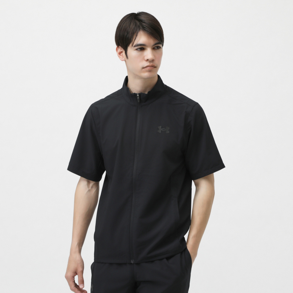 UAフレッシュウーブン フルジップ ショートスリーブ ジャケット