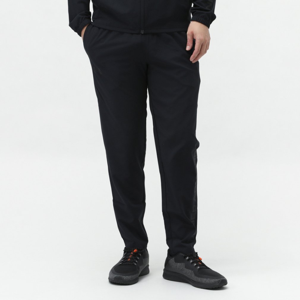 UAフレッシュウーブン パンツ(ブラック-S)