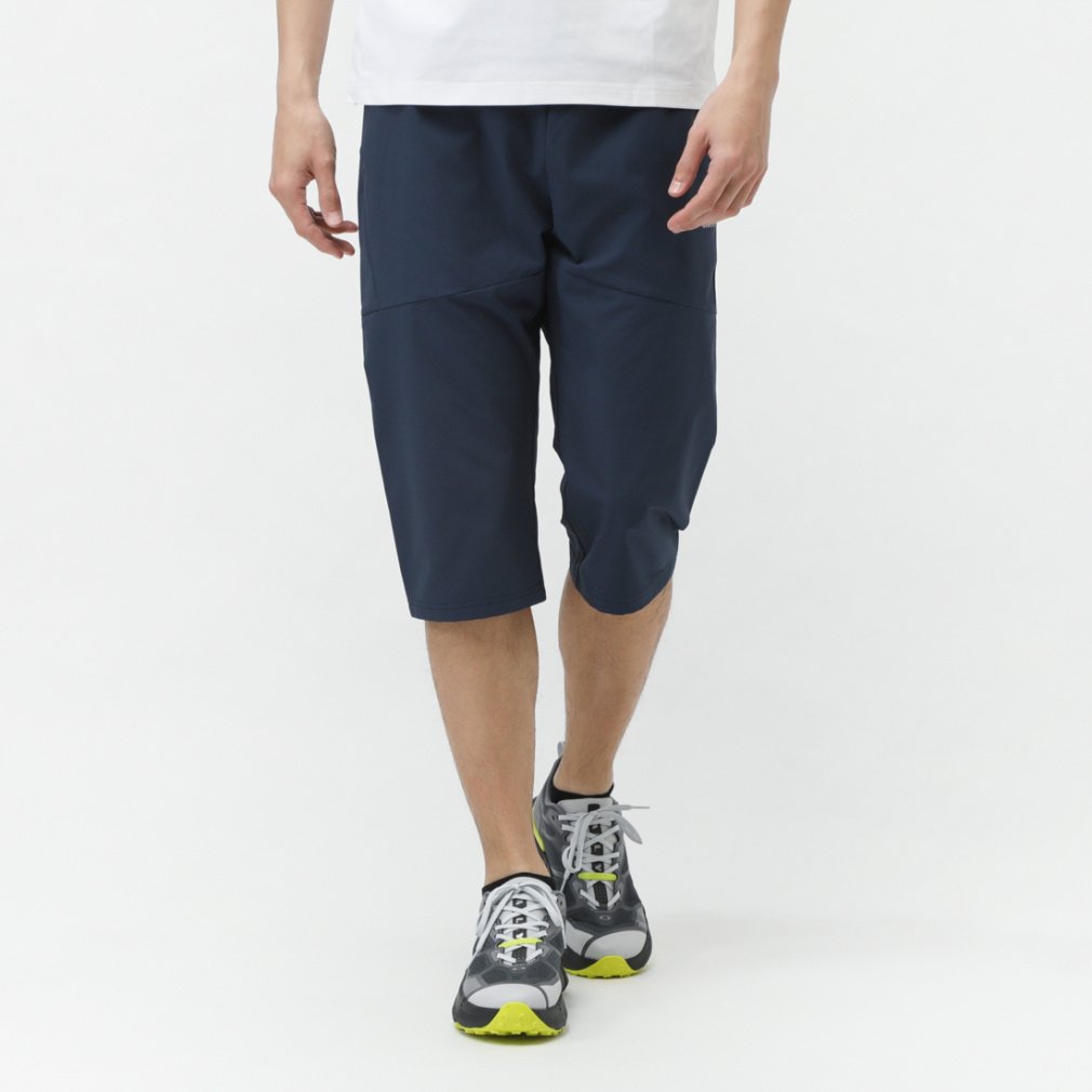 BORDERLESS CLOTH 3/4 PANTS(ネイビー-S　メンズ)