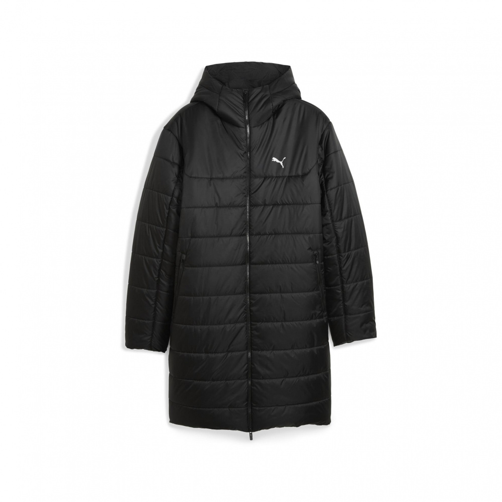 PUMA ベンチコート PUMA ベンチコート 黒/グレー フード付き 160サイズ