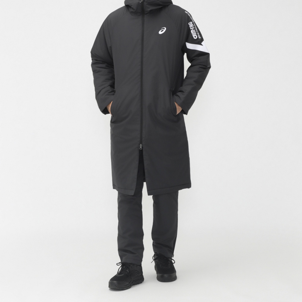 アシックス メンズ ベンチコート AIM-TRG中わたロングコート 2031E735