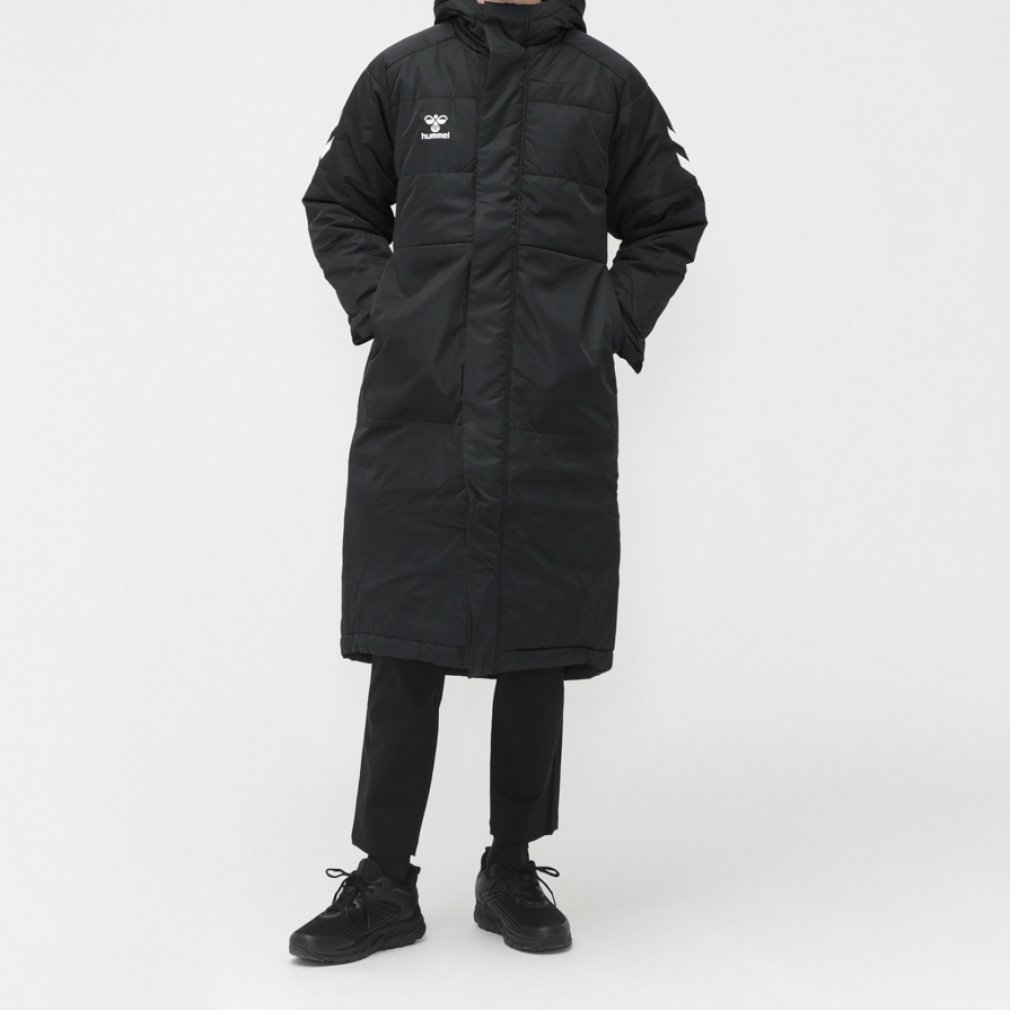 ヒュンメル hummel メンズ ベンチコート パデットロングコート HAW8110 （ブラックXブラック） - ファッション通販 d fashion [ヒュンメル] トレーニングウェア パデッドロングコート [メンズ] HAW8085