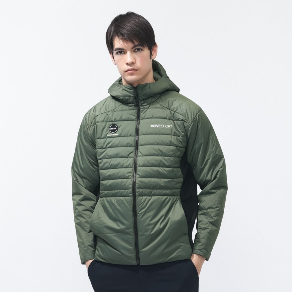 デサント メンズ 中綿ジャケット AERO CAPSULE ハイブリッド バック