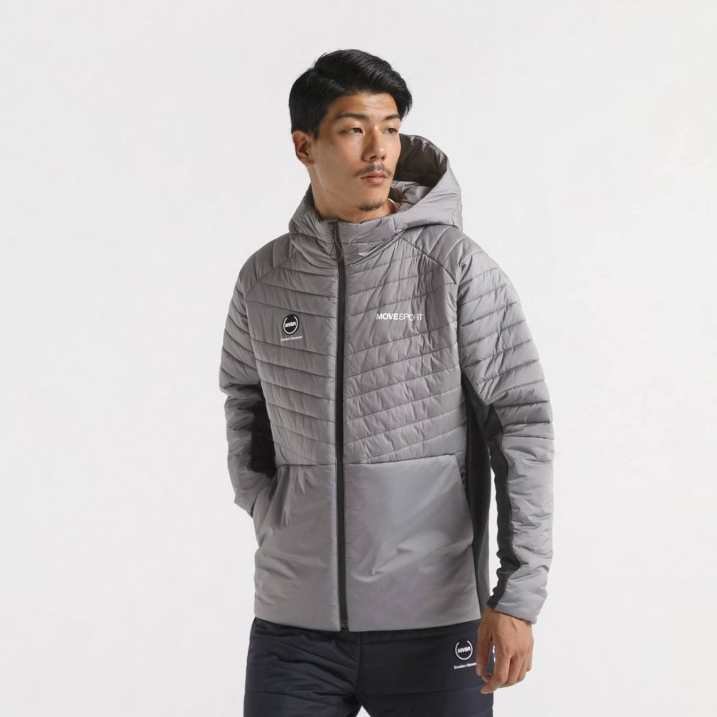 デサント メンズ 中綿ジャケット AERO CAPSULE ハイブリッドフーディー