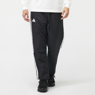 スリーストライプスルーズフィット中わた入りウィンド フルレングス パンツ