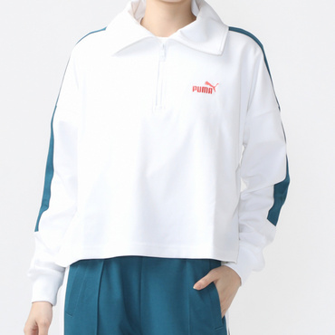 CORE HERITAGE ハーフジップ トラック プルオーバー(ホワイト-XL)