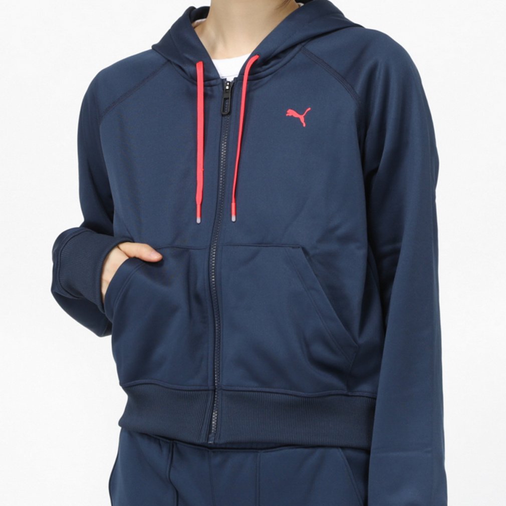 プーマ レディース 長袖ジャージジャケット TRAIN PERFORMANCE フリース フルジップ スウェットシャツ_ 521256 スポーツウェア パーカー PUMA 2303_ms