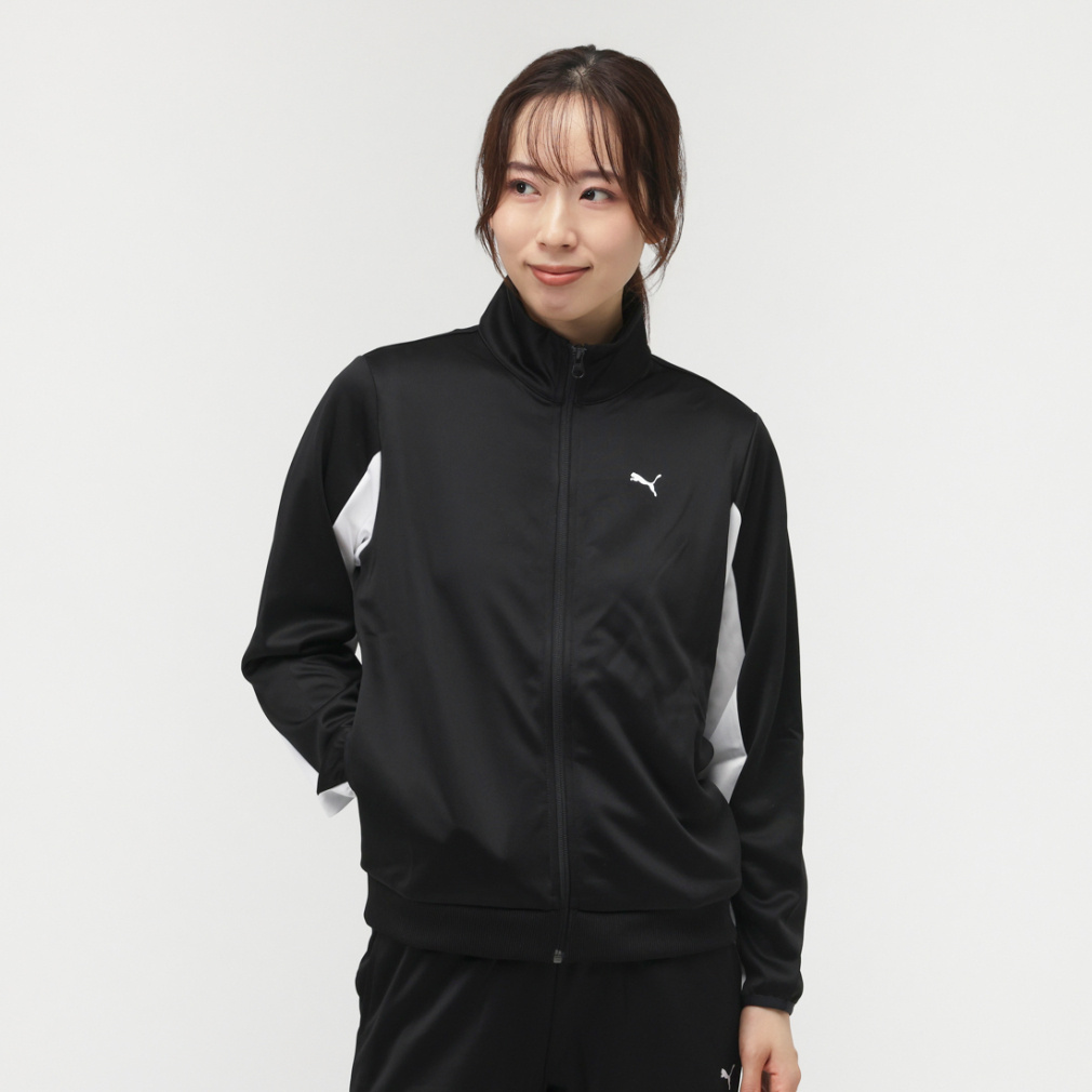 プーマ レディース 長袖 ジャージ ジャケット TAD ジャージJKT 528006 01 スポーツウェア : ブラック PUMA