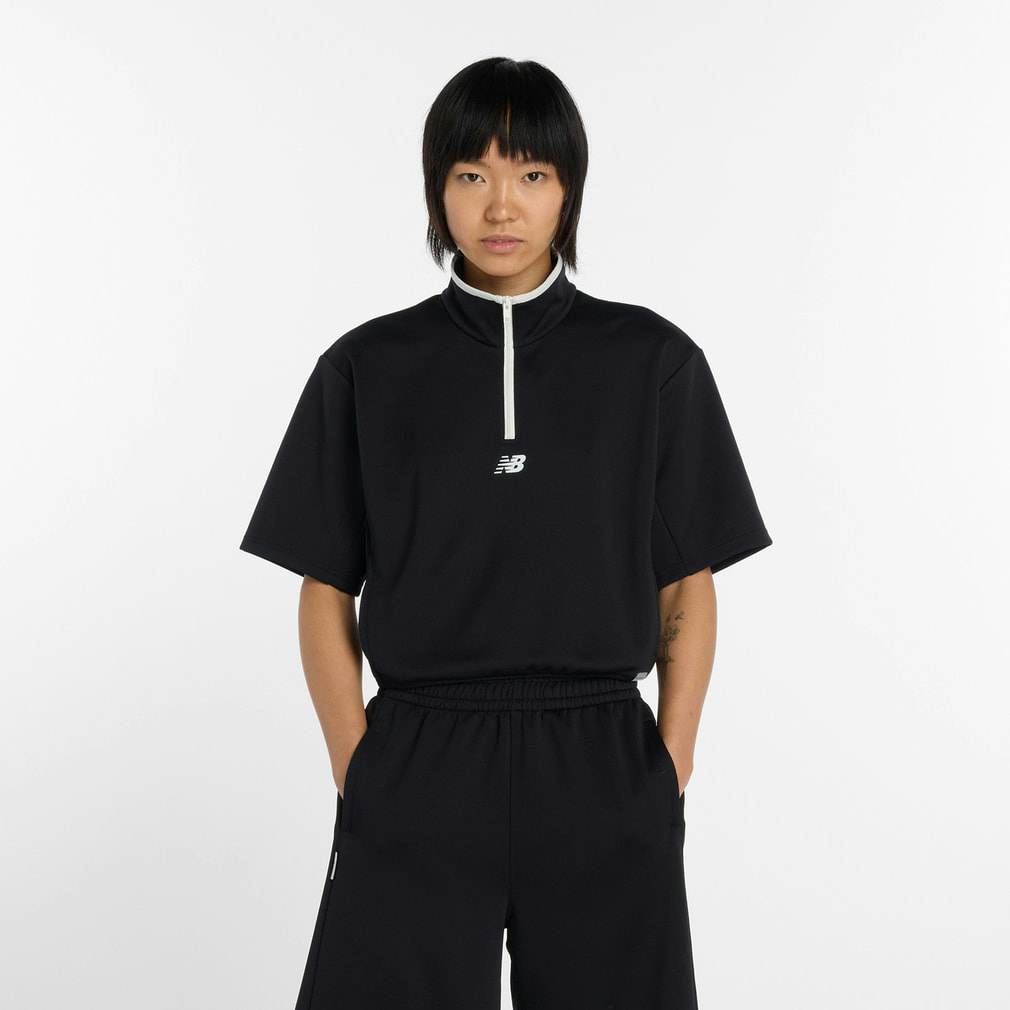 【新品】ニューバランス／ハーフジップセーター ニューバランス レディース トレーニングウェア ニットショート