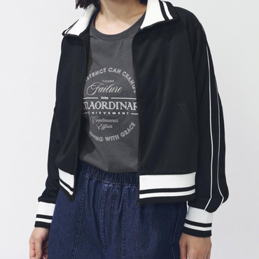 クロップドトラックジャケット