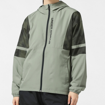 UAメッシュ ウーブン フルジップ フーディー
