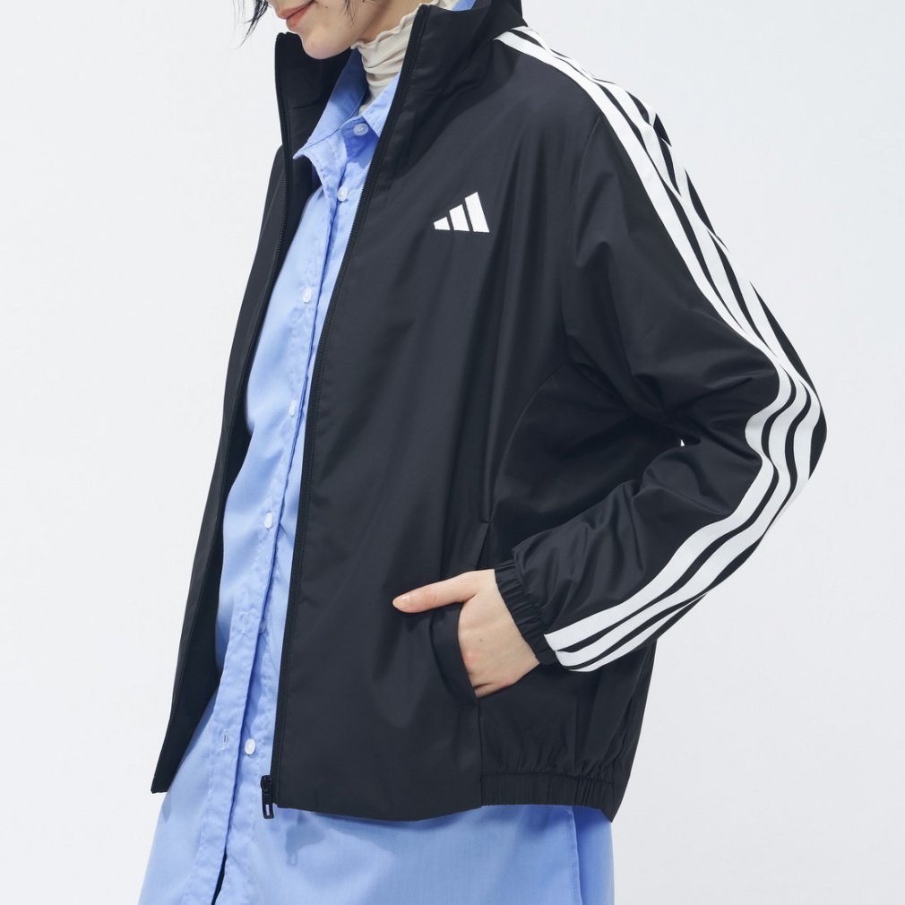 アディダス レディース ウインドジャケット スリーストライプス ルーズ