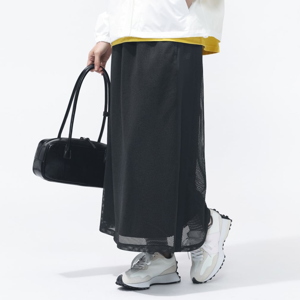 ニューバランス THE CITY レディース ウインドパンツ メッシュスカート