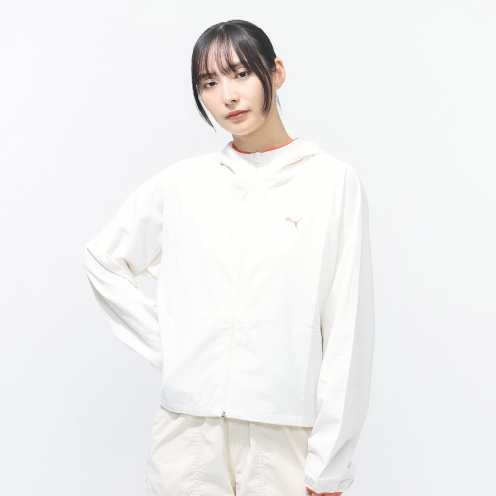 ストレッチウーブン JKT(グレイシュクリーム-M)