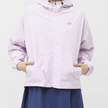 THE CITY フーデットウーブンジャケット(ライラック-S)