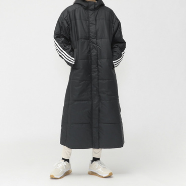 ニューバランス レディース ベンチコート フーデッドパデッドロング